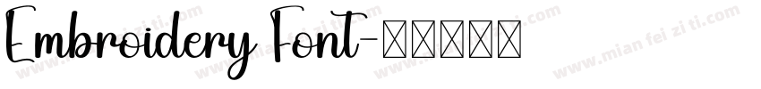 Embroidery Font字体转换